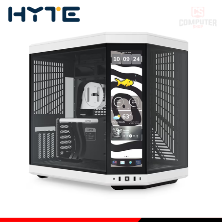 CASE HYTE Y70 TOUCH INFINITE WHITE BLACK SIN FUENTE VIDRIO TEMPLADO MID TOWER (PN:CS-HYTE-Y70TI-WB)