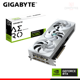 TARJETA DE VIDEO GIGABYTE GEFORCE RTX 5080 16GB GDDR7 256BITS AERO OC SFF