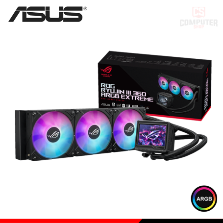 ASUS ROG RYUJIN III 360 ARGB EXTREME BLACK COOLER CPU REFRIGERACION LIQUIDA COMPATIBLE AMD/INTEL (PN:90RC0131-M0AAY0)