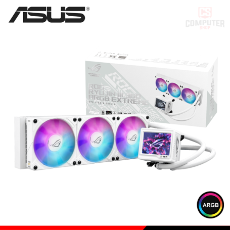 ASUS ROG RYUJIN III 360 ARGB EXTREME WHITE COOLER CPU REFRIGERACION LIQUIDA COMPATIBLE AMD/INTEL (PN:90RC0132-M0AAY0)