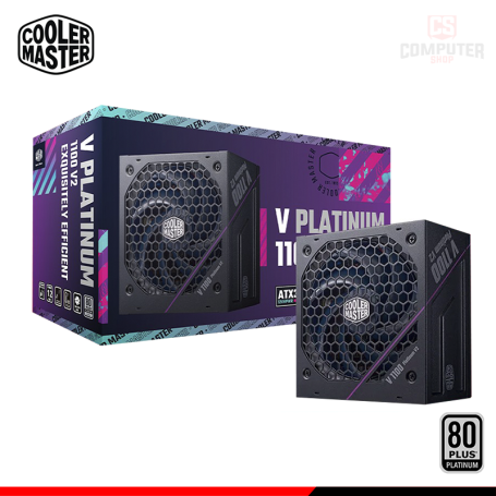 FUENTE DE PODER COOLER MASTER V 1100W V2 BLACK 80 PLUS PLATINUM MODULAR