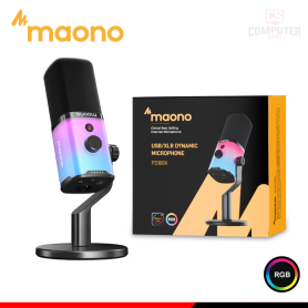 MICRÓFONO MAONO PD100X BLACK DINAMICO RGB USB/XLR STREAMING