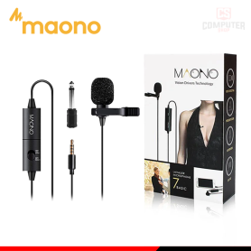 MICRÓFONO MAONO AU-100 BLACK SOLAPA CONECTIVIDAD JACK 3.5MM