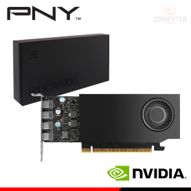 TARJETA DE VIDEO PNY NVIDIA RTX A1000 8GB GDDR6 128BITS (PN:VCNRTXA1000ATX-PB)