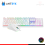 KIT ANTRYX GC-3100 WHITE RGB TECLADO MECANICO SWITCH RED USB + MOUSE RGB USB (PN:AGC-3100WRE-SP)