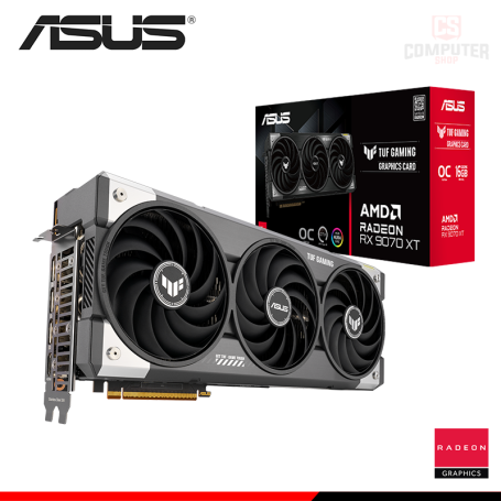 TARJETA DE VIDEO ASUS AMD RADEON RX 9070 XT 16GB GDDR6 256BITS TUF GAMING OC (PN:90YV0L70-M0AA00)