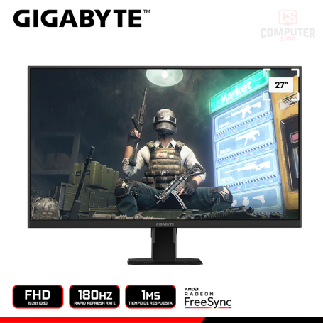 MONITOR GIGABYTE GS27FA 27" FHD 1920x1080/180HZ/1MS/AMD RADEON FREESYNC