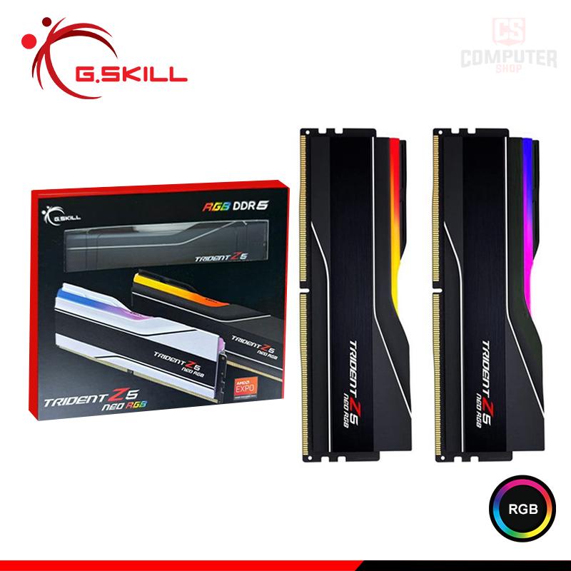 AMD EXPO対応 G.Skill DDR5-6400CL32(16GBx2) G.SKILL Trident Z5 RGB Series (Intel XMP 3.0) DDR5 RAM 32GB