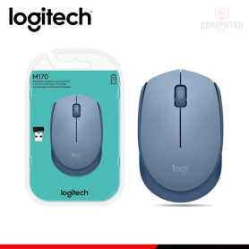 MOUSE LOGITECH M170 BLUE GRAY DPI 1000 WIRELESS (PN:910-006863)