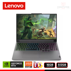 LAPTOP LENOVO LEGION SLIM 5 16AHP9/GEFORCE RTX 4060 8GB GDDR6/AMD RYZEN 7 8845HS/16" WQXGA/16GB DDR5/SSD 512GB/SIN SISTEMA