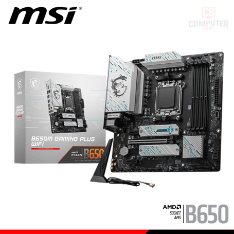PLACA MSI B650M GAMING PLUS WIFI M.ATX DDR5 AMD AM5 (PN:911-7E24-013)