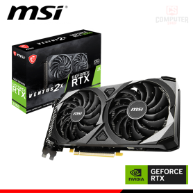 TARJETA DE VIDEO MSI GEFORCE RTX 3060 12GB GDDR6 192BITS VENTUS 2X OC (PN:912-V397-856)