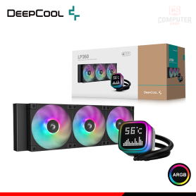 DEEPCOOL LP360 BLACK ARGB COOLER CPU REFRIGERACION LIQUIDA COMPATIBLE AMD/INTEL (PN:R-LP360-BKMSNC-G-1)
