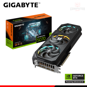 TARJETA DE VIDEO GIGABYTE GEFORCE RTX 5070 12GB GDDR7 192BITS GAMING OC (PN:GV-N5070GAMING OC-12GD)