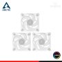 COOLER PARA CASE ARCTIC P12 PWM PST A-RGB WHITE 120MM PACKx3 (PN:ACFAN00258A)
