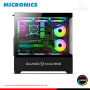 CASE MICRONICS ICUBE MIC GC800-6 BLACK ARGB SIN FUENTE VIDRIO TEMPLADO MID TOWER