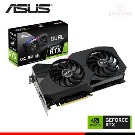 TARJETA DE VIDEO ASUS GEFORCE RTX 3060Ti 8GB GDDR6 256BITS DUAL OC (PN:90YV0G1J'MVAA00)