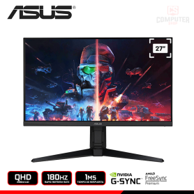 MONITOR ASUS TUF GAMING VG27AQL3A 27" QHD 2560x1440/180HZ/1MS/FREESYNC PREMIUM/COMPATIBLE NVIDIA G-SYNC (PN:90LM09A0'B013B0)