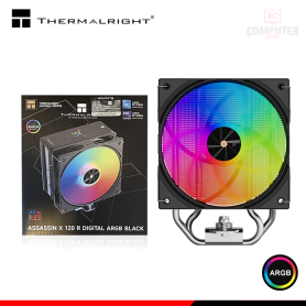 THERMALRIGHT ASSASSIN X 120 R DIGITAL ARGB BLACK COOLER CPU REFRIGERACION AIRE COMPATIBLE AMD/INTEL (PN:ACFRE00122A)