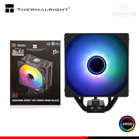 THERMALRIGHT ASSASSIN SPIRIT 120 VISION ARGB BLACK COOLER CPU REFRIGERACION AIRE COMPATIBLE AMD/INTEL