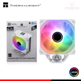 THERMALRIGHT ASSASSIN SPIRIT 120 VISION ARGB WHITE COOLER CPU REFRIGERACION AIRE COMPATIBLE AMD/INTEL