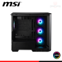 CASE MSI MAG PANO M100R PZ BLACK ARGB SIN FUENTE VIDRIO TEMPLADO MICRO - ATX TOWER