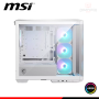 CASE MSI MAG PANO M100R PZ WHITE ARGB SIN FUENTE VIDRIO TEMPLADO MICRO - ATX TOWER