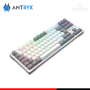 TECLADO ANTRYX MK840L TKL WHITE GRAY RAINBOW SWITCH BLUE MECANICO WIRED USB (PN:AMK-CS840LWGBL-SP)