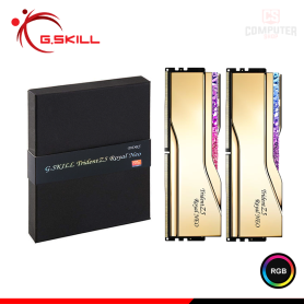 MEMORIA 96GB (48GBx2) DDR5 G.SKILL TRIDENT Z5 ROYAL NEO GOLD RGB AMD EXPO BUS 6000MHZ (PN:F5-6000J2836F48GX2-TR5NG)