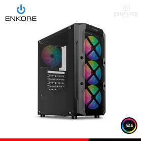 CASE ENKORE WINNER ENK 5002 RGB SIN FUENTE VIDRIO TEMPLADO MID TOWER