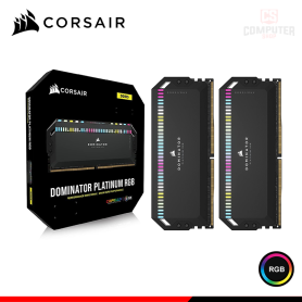 MEMORIA 32GB (16GBx2) DDR5 CORSAIR DOMINATOR PLATINUM BLACK RGB BUS 7200MHZ (PN:CMT32GX5M2X7200C34)