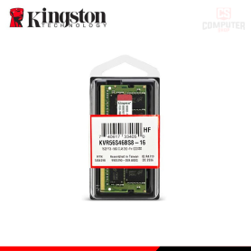 MEMORIA 16GB DDR5 SODIMM KINGSTON KVR BUS 5600MHZ (PN:KVR56S46BS8-16)