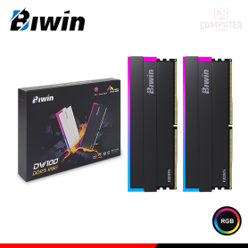 MEMORIA 64GB (32GBx2) DDR5 BIWIN DW100 BLACK OPAL RGB INTEL XMP/AMD EXPO BUS 6000MHz (PN:B5DW100646030ER2G-CB013)