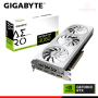 TARJETA DE VIDEO GIGABYTE GEFORCE RTX 4060 8GB GDDR6 128BITS AERO WHITE OC (PN:GV-N4060AERO OC-8GD)