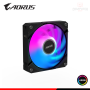COOLER PARA CASE AORUS EZ CHAIN FAN 120 BLACK ARGB 120MM (PN:GP-ECFAN1201)
