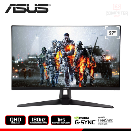 MONITOR ASUS TUF GAMING VG27AQ3A 27" QHD 2560x1440/180HZ/1MS/FREESYNC PREMIUM/COMPATIBLE NVIDIA G-SYNC