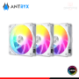 KIT COOLER PARA CASE ANTRXY IF-120 INFINITY WHITE ARGB 120MMx3 + CONTROLADOR (PN:AKK-IF120WX3C)