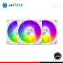 KIT COOLER PARA CASE ANTRXY IF-120 INFINITY WHITE ARGB 120MMx3 + CONTROLADOR (PN:AKK-IF120WX3C)