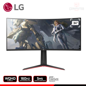 MONITOR LG 34GP63A CURVO ULTRAGEAR 34" WQHD 3440x1440/160HZ/5MS/AMD FREESYNC PREMIUM