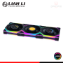 COOLER PARA CASE LIAN LI UNI FAN SL V3 BLACK ARGB LCD WIRELESS 120MM PACKx3 CON CONTROLADOR (PN:12SLLCD1W3B)