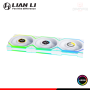 COOLER PARA CASE LIAN LI UNI FAN SL V3 WHITE ARGB REVERSE LCD WIRELESS 120MM PACKx3 CON CONTROLADOR (PN:12RSLLCD1W3W)
