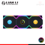 COOLER PARA CASE LIAN LI UNI FAN SL V3 BLACK ARGB REVERSE LCD WIRELESS 120MM PACKx3 CON CONTROLADOR