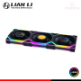 COOLER PARA CASE LIAN LI UNI FAN SL V3 BLACK ARGB REVERSE LCD WIRELESS 120MM PACKx3 CON CONTROLADOR