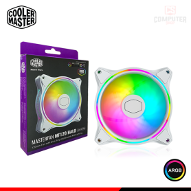 COOLER PARA CASE COOLER MASTER MASTERFAN MF120 HALO WHITE ARGB 120MM (PN:MFL-B2DN-18NPA-R1)