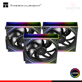 COOLER PARA CASE THERMALRIGHT TL-M12Q X3 BLACK ARGB 120MM PACKx3