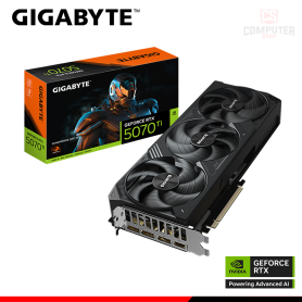 TARJETA DE VIDEO GIGABYTE GEFORCE RTX 5070Ti 16GB GDDR7 256BITS WINDFORCE SFF (PN:9VN507TW-00-G10)