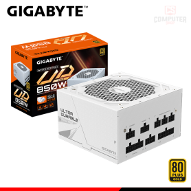 FUENTE DE PODER GIGABYTE UD850GM PG5W 850W 80 PLUS GOLD FULL MODULAR (PN:28200-U85GW-1USR)