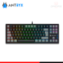TECLADO ANTRYX MK840L BLACK GRAY RAINBOW SWITCH BLUE MECANICO WIRED USB (PN:AMK-CS840LKGBL-SP)