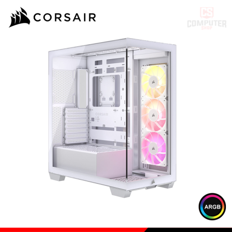 CASE CORSAIR 3500 ARGB WHITE SIN FUENTE VIDRIO TEMPLADO MID TOWER (PN:CC-9011279-WW)