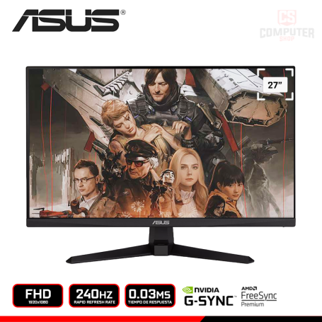 MONITOR ASUS TUF GAMING VG279QM5A 27" FHD 1920x1080/240HZ/0.03MS/FREESYNC PREMIUM/COMPATIBLE NVIDIA G-SYNC (PN:90LM0B80-B011I1)